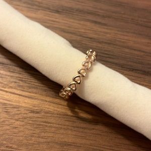 Pandora Rose Band of Hearts Ring